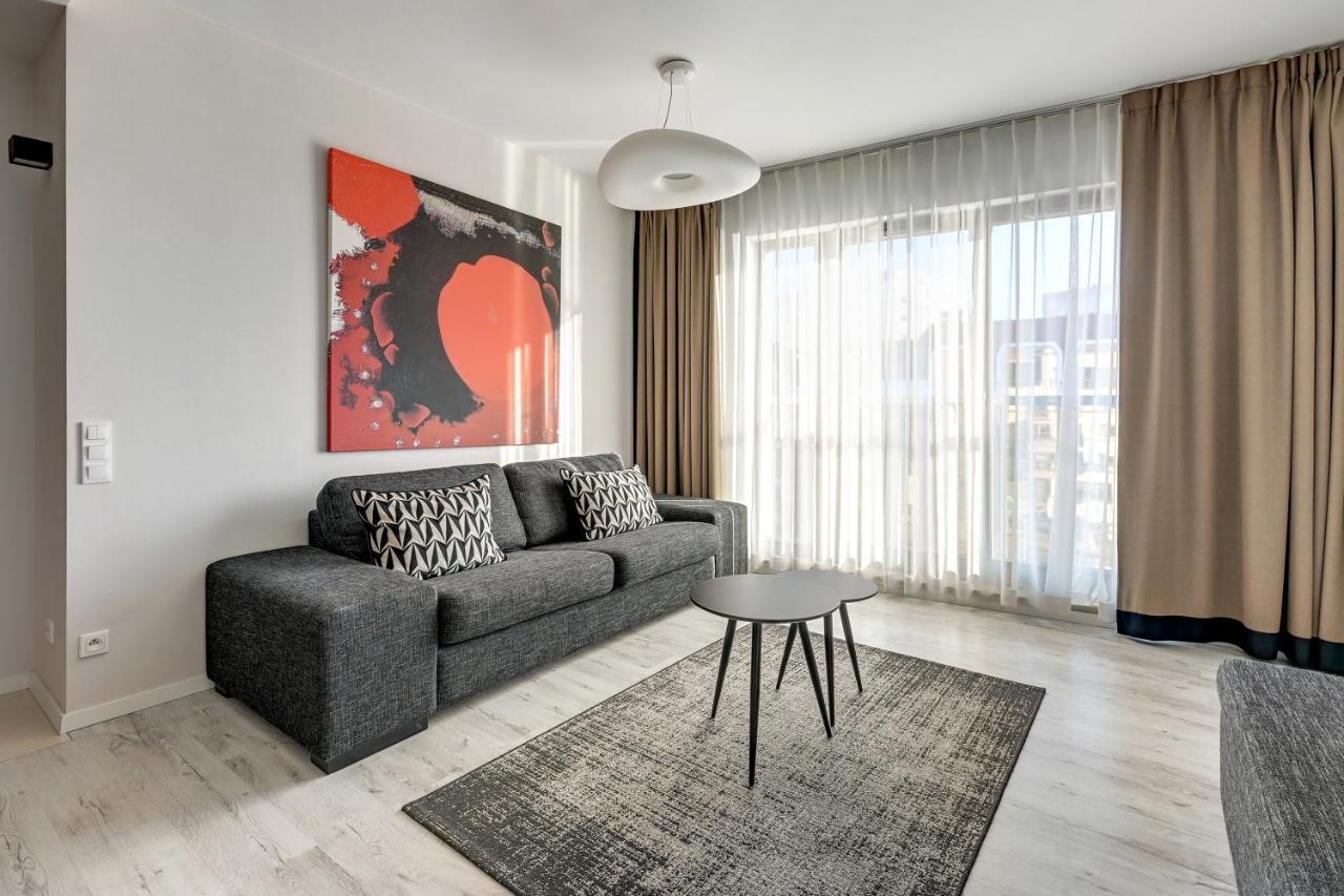Ferienwohnung Apartament Szafarnia Waterline, Marina Danzig Exterior foto